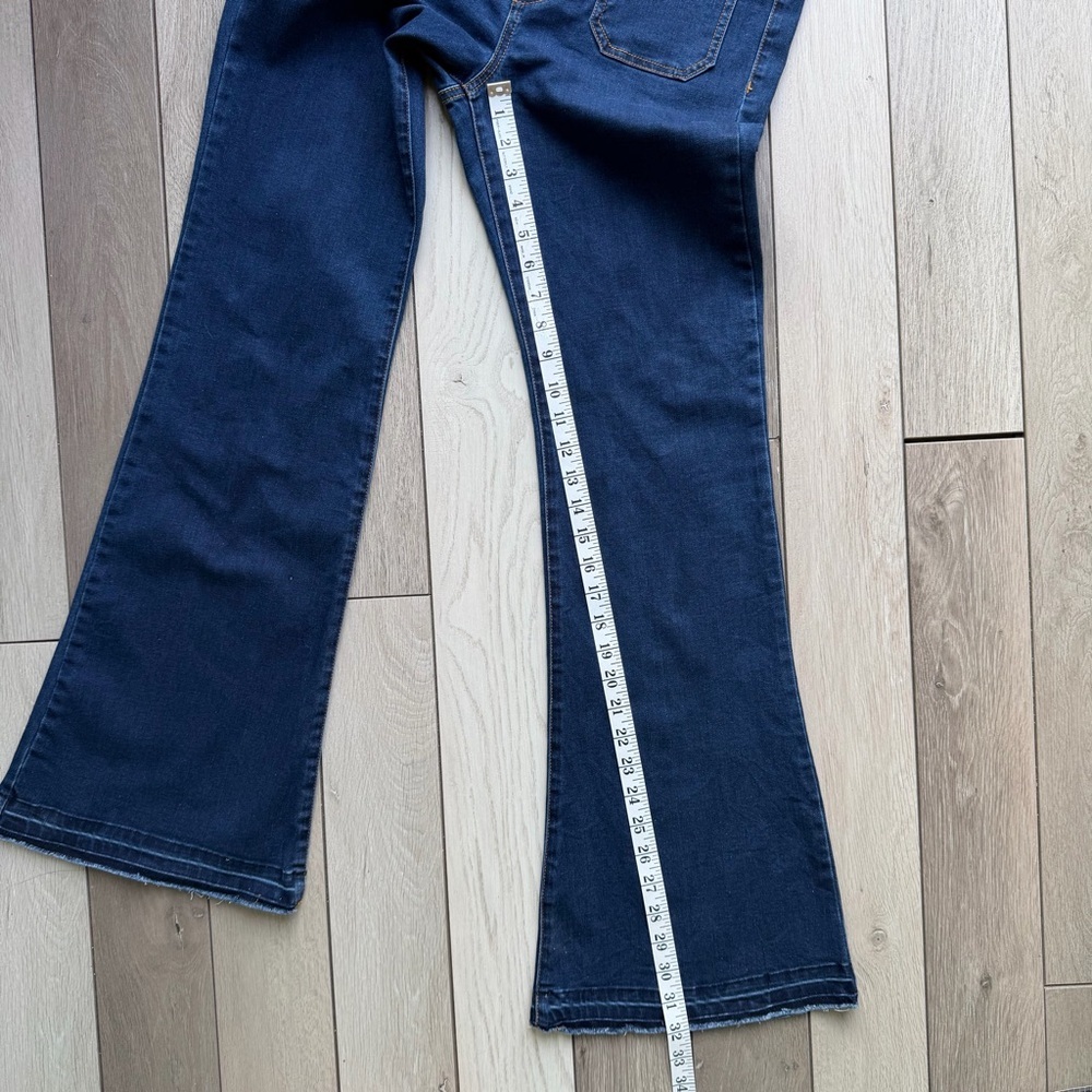 Sam Edelman Dark Blue Flare Jeans - Picture 7 of 10
